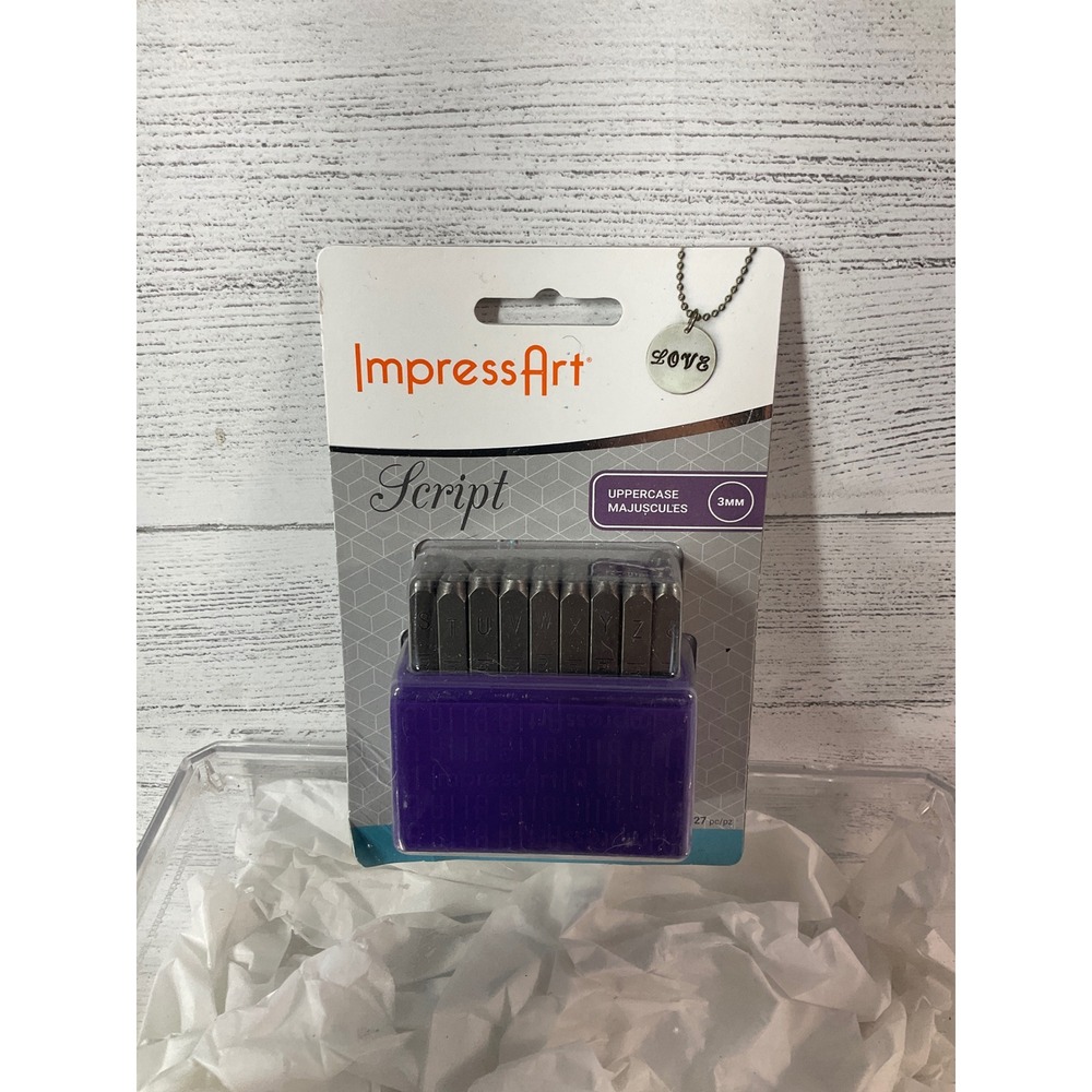 ImpressArt metal  letter stamp set script‎